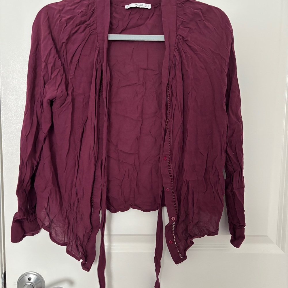 Mango Maroon Blouse